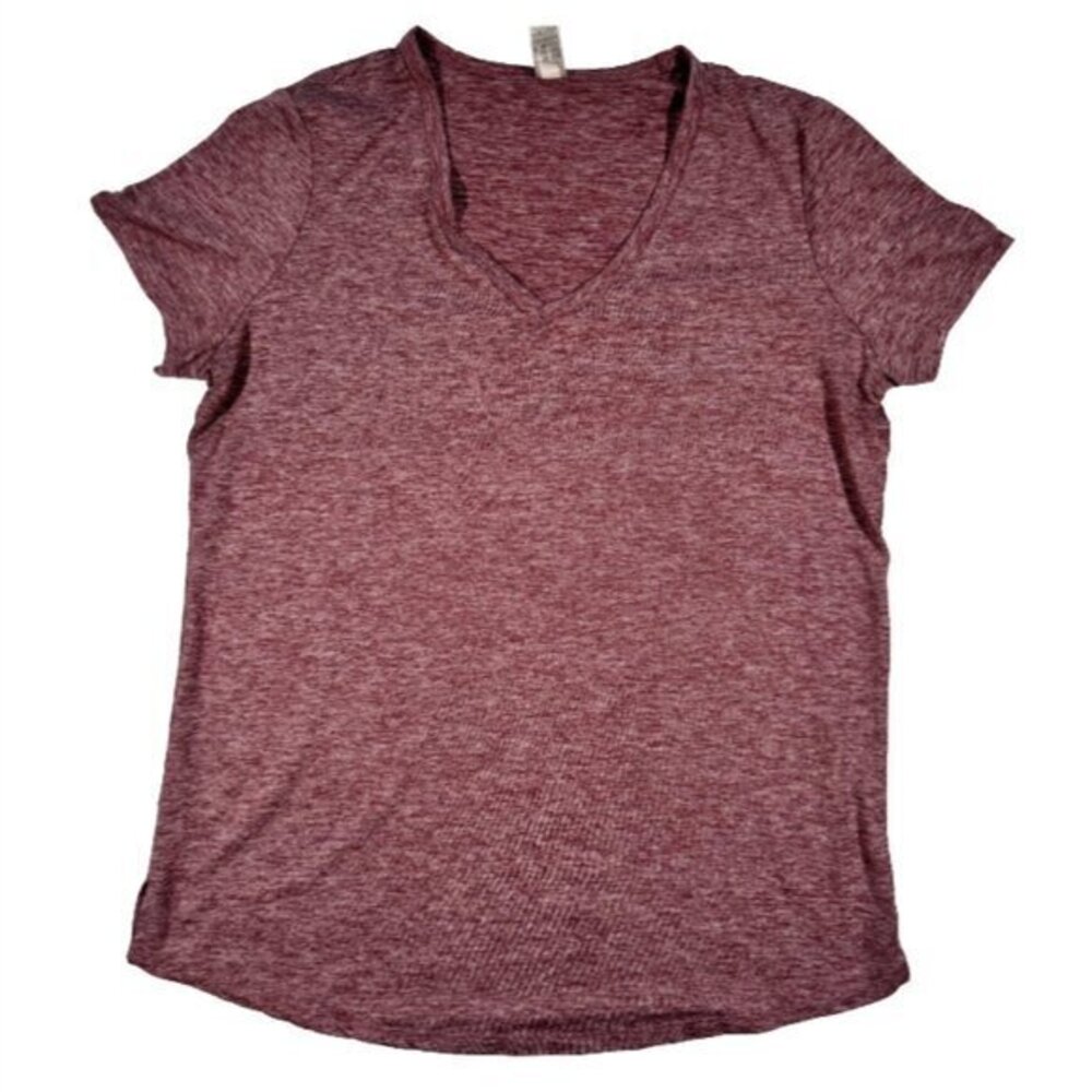 90 Degree Pink Heathered Workout Tee